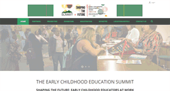 Desktop Screenshot of earlychildhoodsummit.org